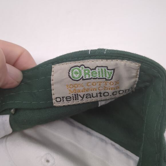 O'Reilly Auto Parts Strapback Baseball Cap Green One Size Adjustable Embroidered - Picture 9 of 9